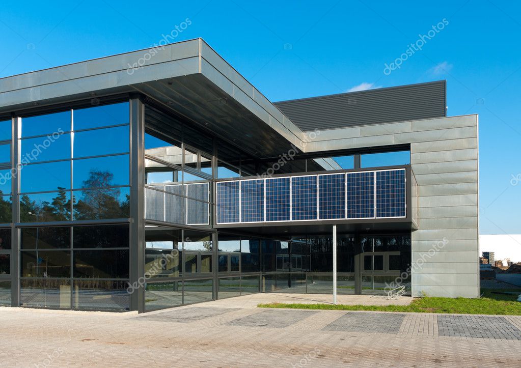 Gewerbe- und Bürogebäude mit Energielösung
